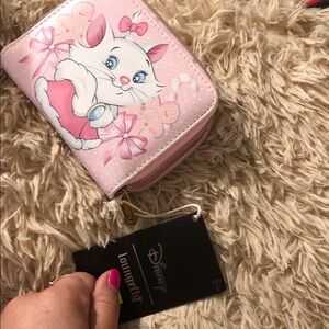 Disney Marie Pink Zip Wallet